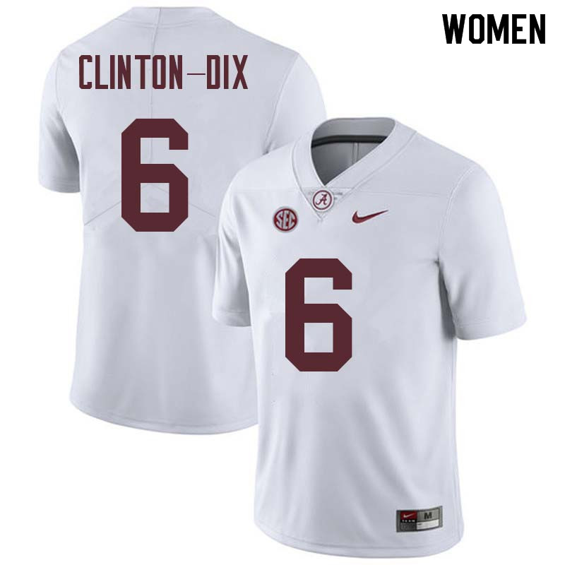 Women #6 Ha Ha Clinton-Dix Alabama Crimson Tide College Football Jerseys Sale-White